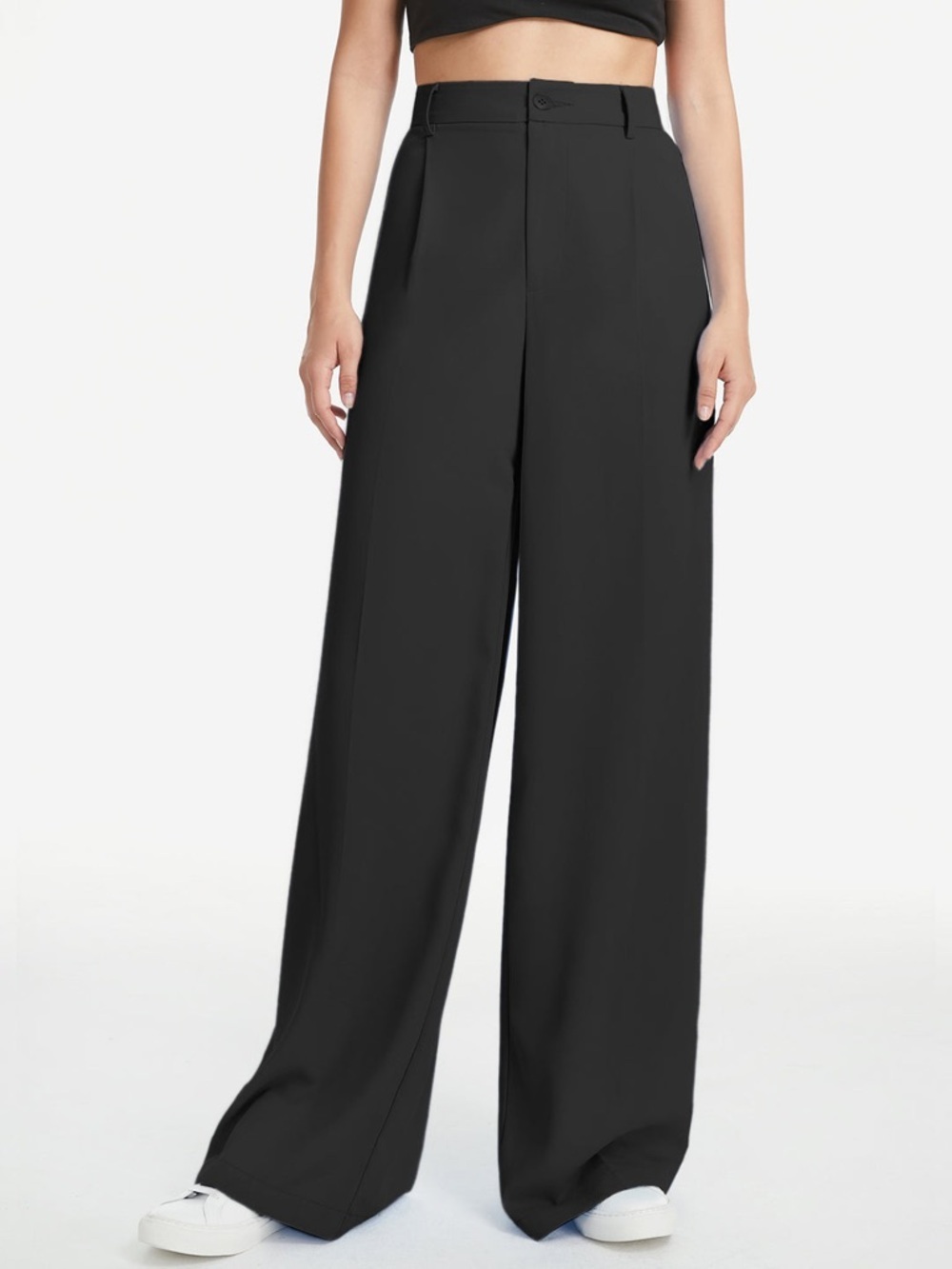 NWOT Commense Women’s Black Wide Leg Corporate Work Business Office Dress Pants